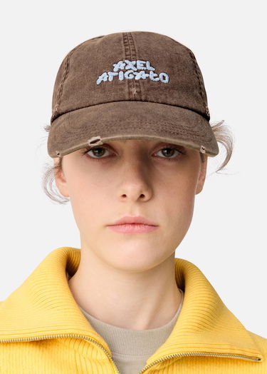 Šiltovka AXEL ARIGATO AXEL ARIGATO Embroidered Distressed Washed Cap Hnedá | X3962001, 3