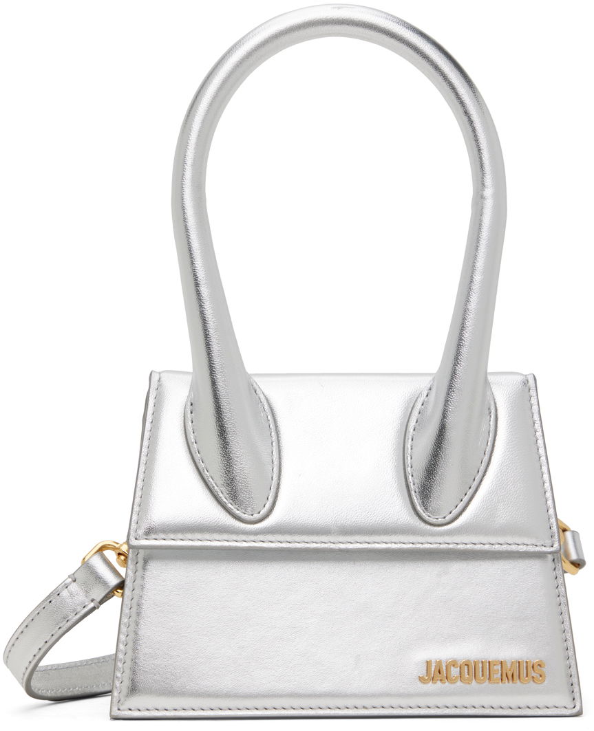Taška cez rameno Jacquemus Guirlande 'Le Chiquito Moyen' Bag "Silver" Metalická | 23H213BA002-3159, 0