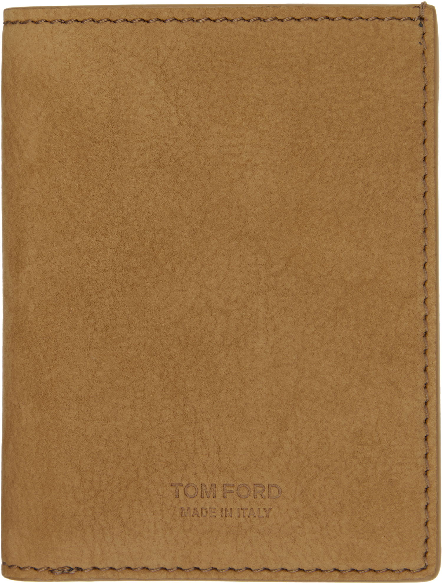 Peňaženka Tom Ford Tom Ford T Line Nubuck Folding Card Holder Hnedá | Y0279-LCL449G, 0