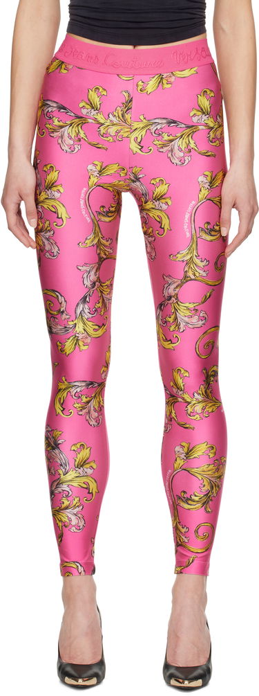 Legíny Versace Versace Jeans Couture Barocco Print Leggings Ružová | E78HAC101_EJS470, 0
