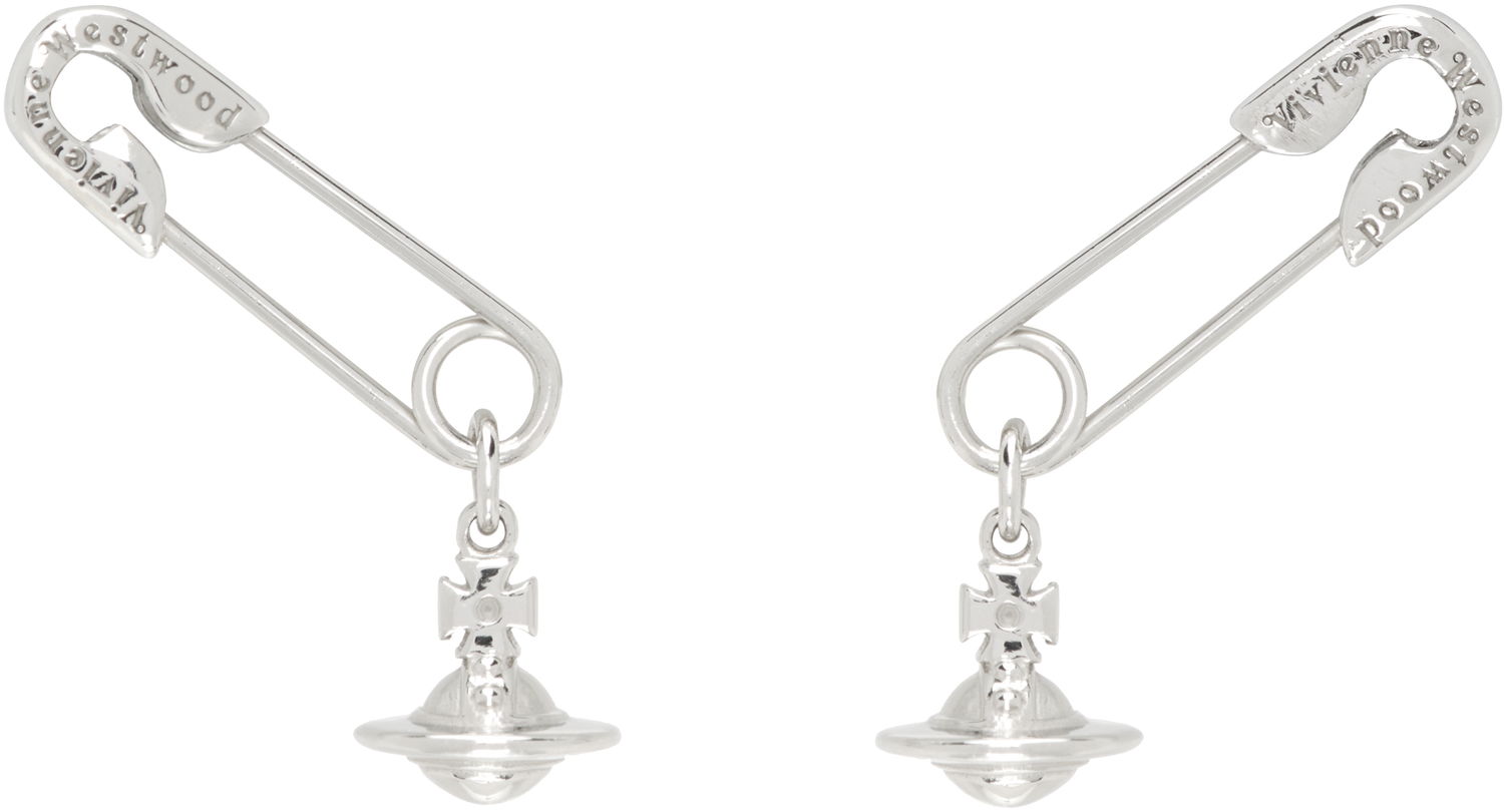 Náušnice Vivienne Westwood Vivienne Westwood Safety Pin Drop Earrings Metalická | 6201035Y-01P019-, 0