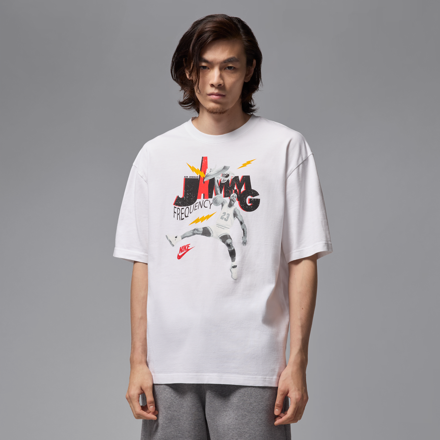 Tričko Jordan Jordan Brand Jamming Frequency T-Shirt Biela | HJ2929-100, 1