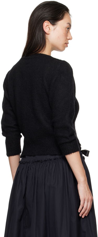 Sveter Simone Rocha Simone Rocha Cropped Alpaca Knit Cardigan Čierna | MIMK2TB 0657, 2