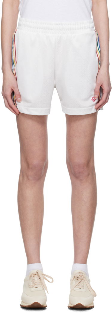 Šortky Casablanca Casablanca Jacquard Monogram Football Shorts Biela | WPS25-JTR-225-01, 0