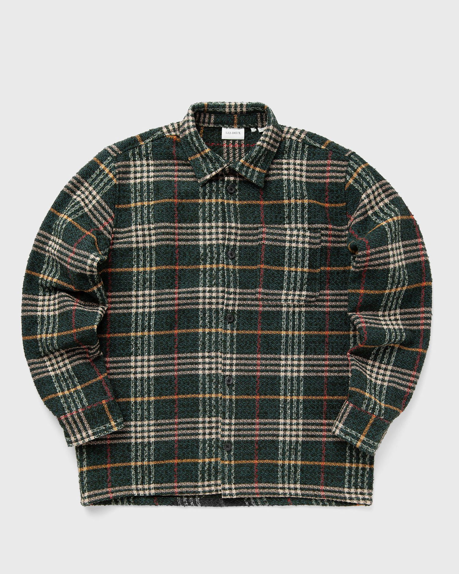Košeľa Les Deux Kaleb Check Overshirt Zelené | LDM640097-546215, 0