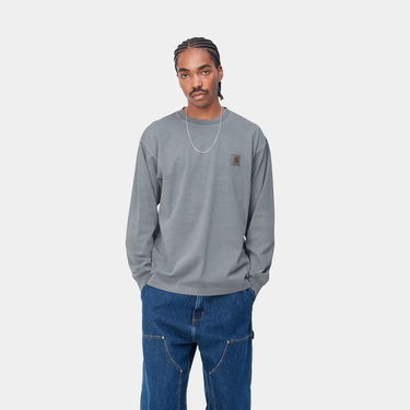 Tričko Carhartt WIP L/S Vista T-Shirt "Mirror garment dyed" Šedá | I030779_1NK_GD, 0