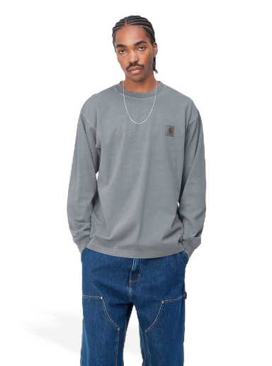 Tričko Carhartt WIP L/S Vista T-Shirt "Mirror garment dyed" Šedá | I030779_1NK_GD