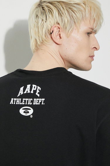 Tričko AAPE by A Bathing Ape AAPE College Theme Graphic T-Shirt Čierna | ALT1390, 4