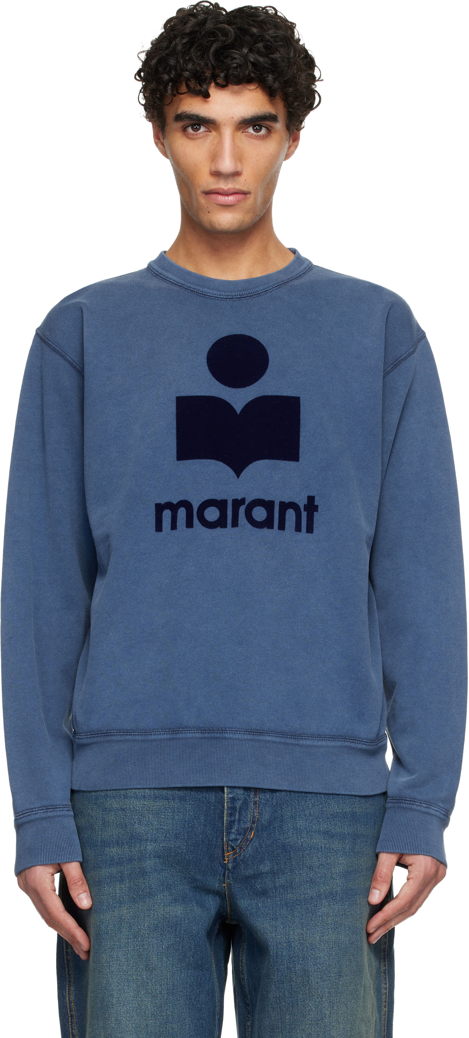 Mikina ISABEL MARANT Mikoy Sweatshirt Modrá | SW0029HA-D1M07H, 0