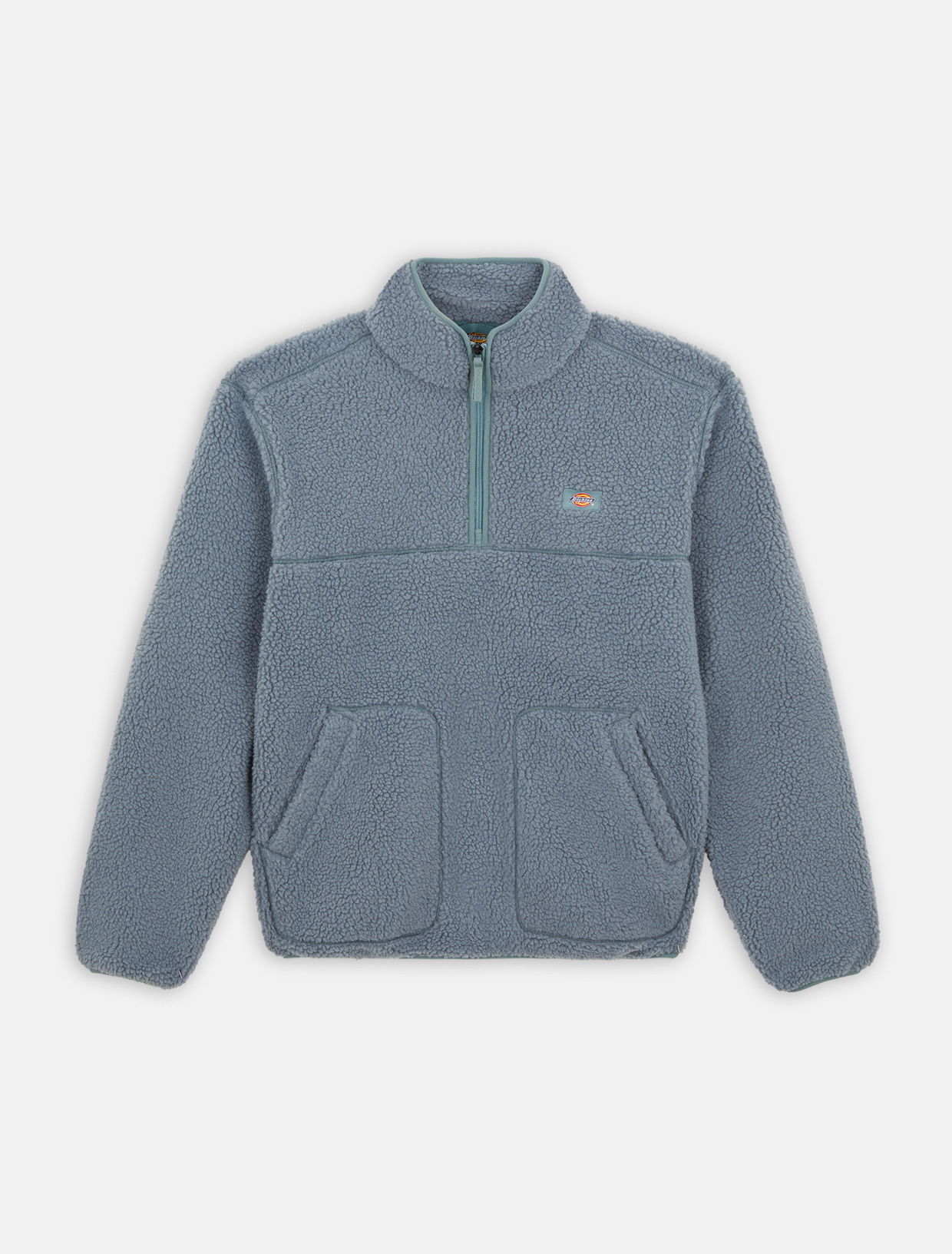 Mikina Dickies Mount Hope 1/4 Zip Fleece Hoodie Modrá | 0A4YEF, 0