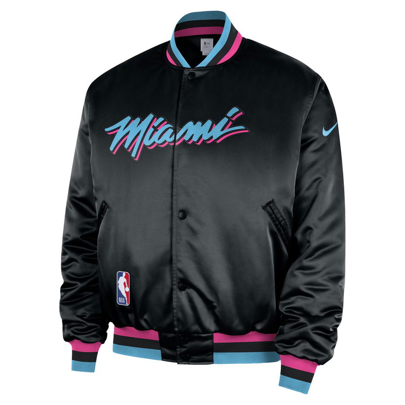 Bomber bunda Nike NBA Miami Heat City Edition Premium Satin Bomber Jacket Rôznofarebný | HQ5767-010