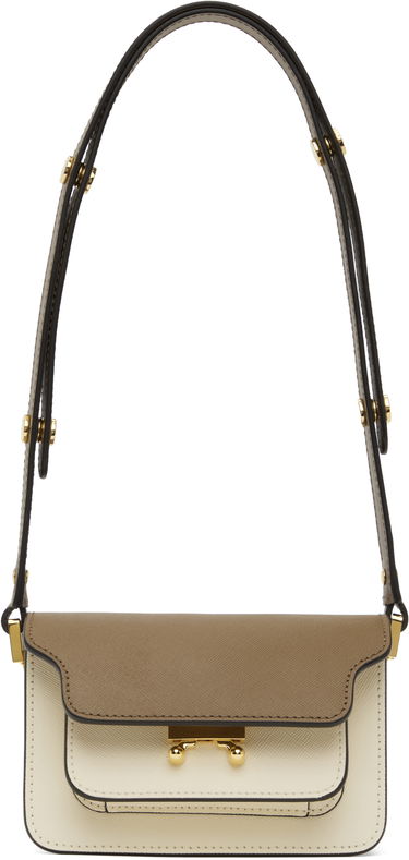 Taška cez rameno Marni Marni Kids Two-Tone Trunk Bag Béžová | M00998, 0