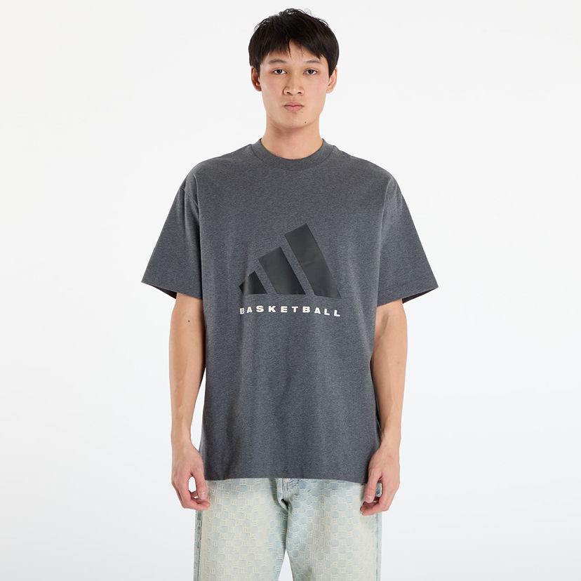 Tričko adidas Performance Basketball T-Shirt Šedá | JN3971