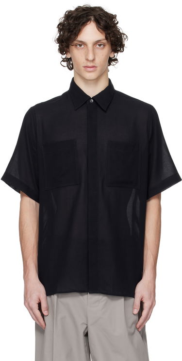Košeľa AMI AMI Paris Short Sleeve Shirt Čierna | HSH252.CO0098, 0