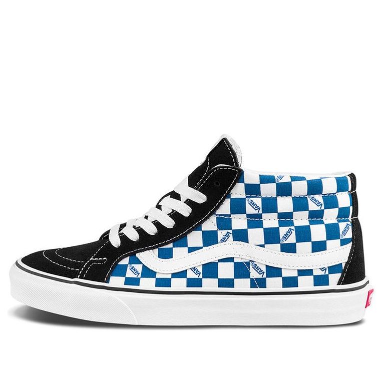 Tenisky a topánky Vans Sk8-Mid Checkerboard Modrá | VN0A3MV85I5