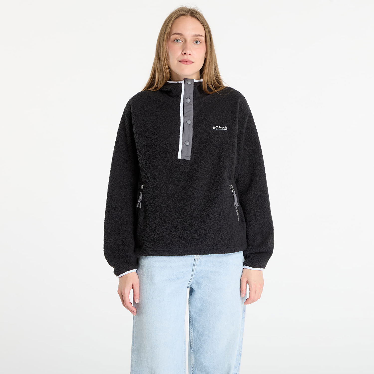 Mikina Columbia Columbia Helvetia II Fleece Hoodie Čierna | 2092191011, 0