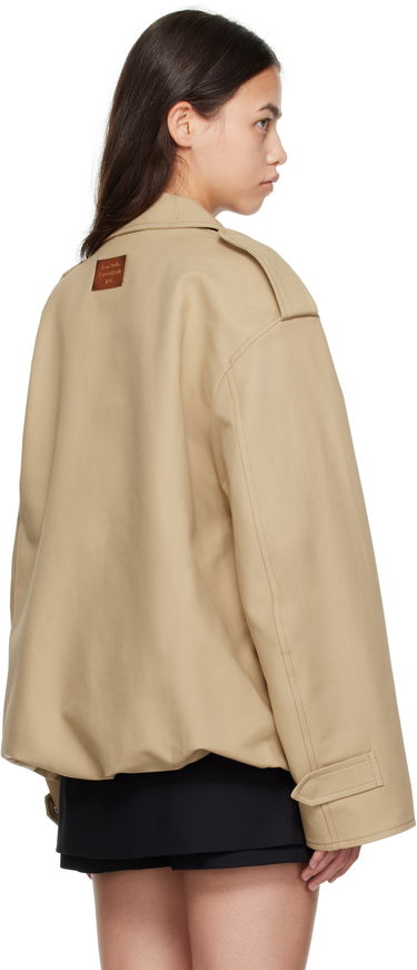 Bunda Acne Studios Acne Studios Cotton Satin Jacket Béžová | A90655-, 2