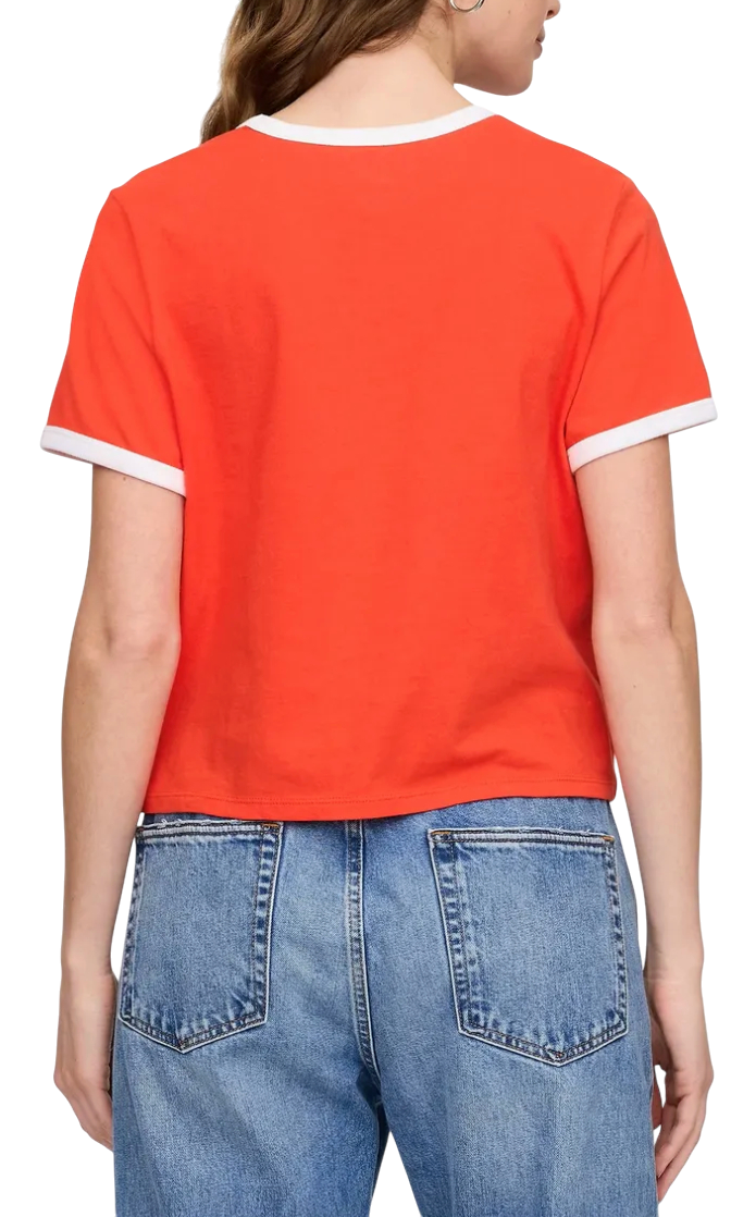 Crop Top GAP New York Ringer Crop T-Shirt Oranžová | 781556-03, 1