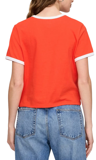 Crop Top GAP New York Ringer Crop T-Shirt Oranžová | 781556-03, 1