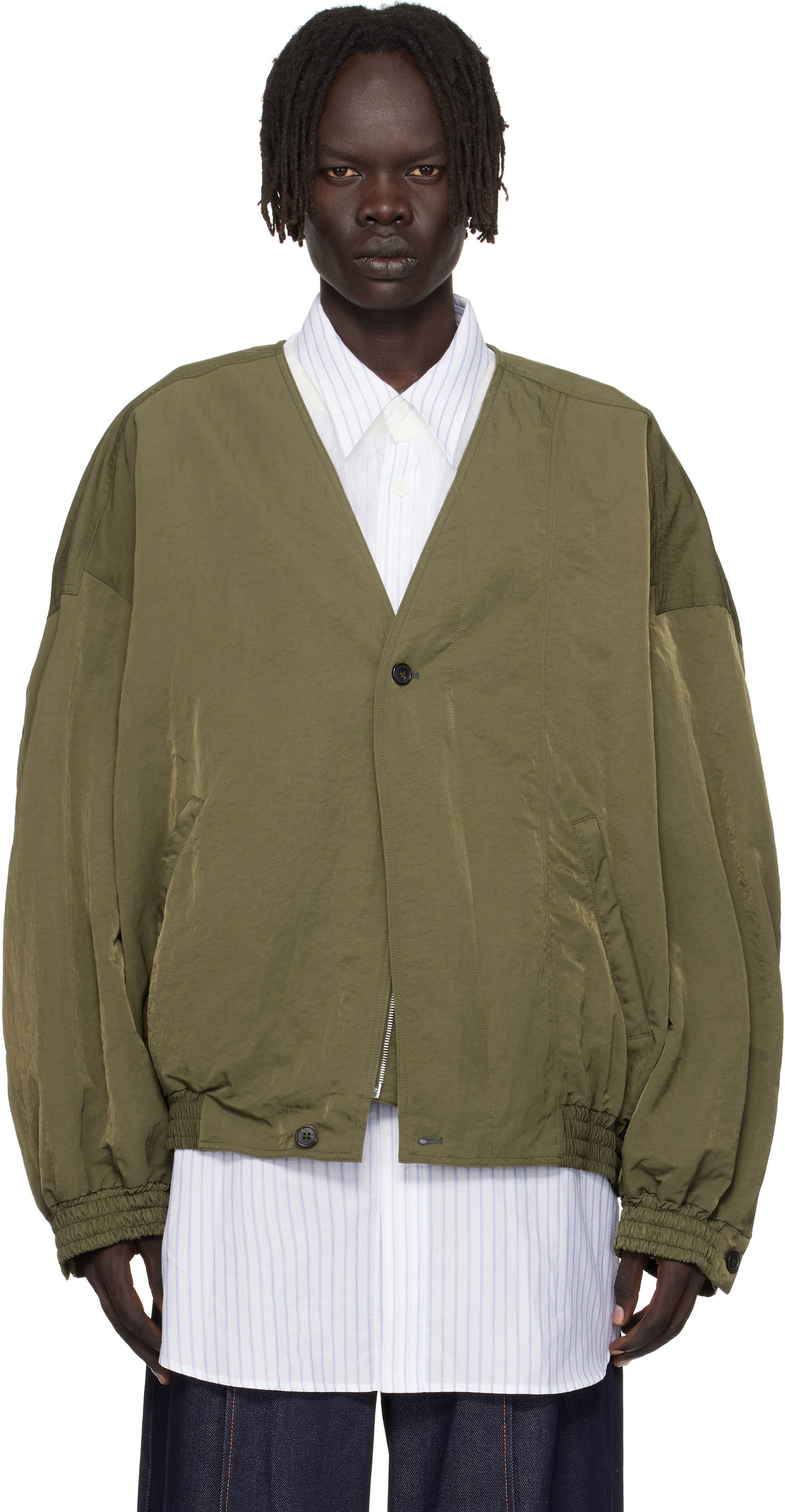 Bomber bunda HED MAYNER Hed Mayner Bomber Jacket Zelené | HMMB10028A-HB219, 0