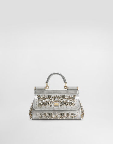 Kabelka Dolce & Gabbana Dolce & Gabbana Sicily Small Jewelled Handbag Metalická | BB7116BH7438D708, 0