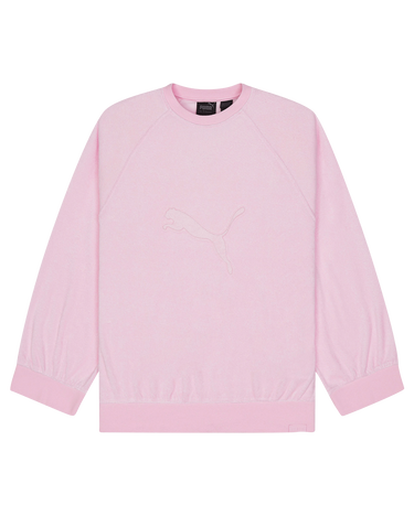 Mikina Puma Fenty by Rihanna WMNS Crewneck Pullover Sweatshirt Pink Ružová | 577275-003, 3