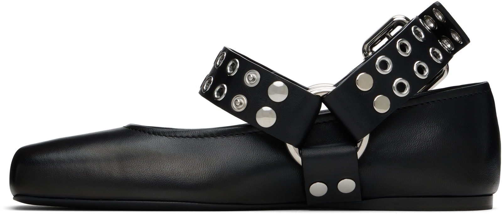 ALAÏA Biker Ballerina Flats