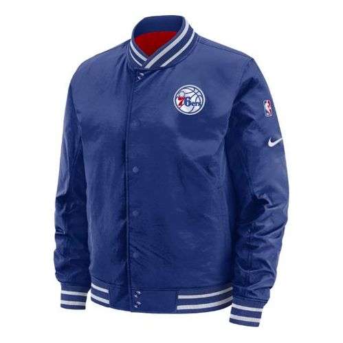 Bomber bunda Nike Philadelphia 76ers Reversible Jacket Modrá | AV6597-495, 0