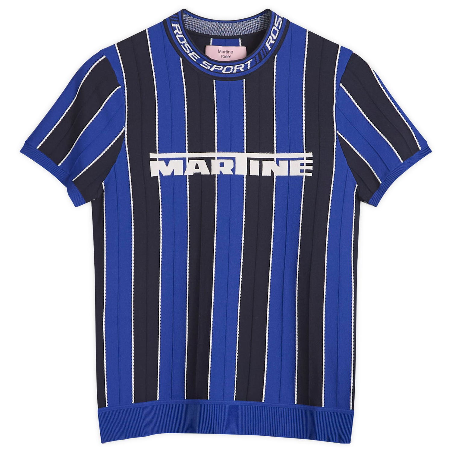 Sveter Martine Rose Martine Rose Logo Moto T-Shirt, Size Large Modrá | 959YA12500-BLU, 0