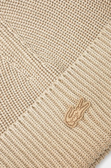 Kulicha Lacoste Thin Knit Beanie Béžová | RB3152, 1