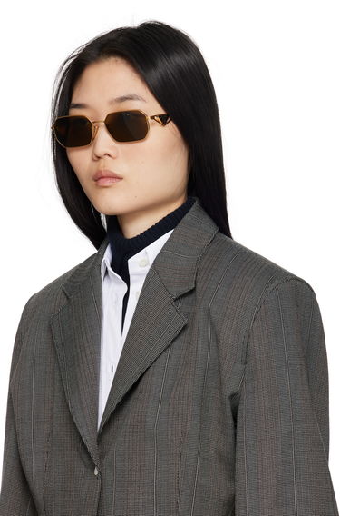 Slnečné okuliare Prada Triangle Logo Sunglasses Hnedá | 0PR A51S 8056597967488, 3