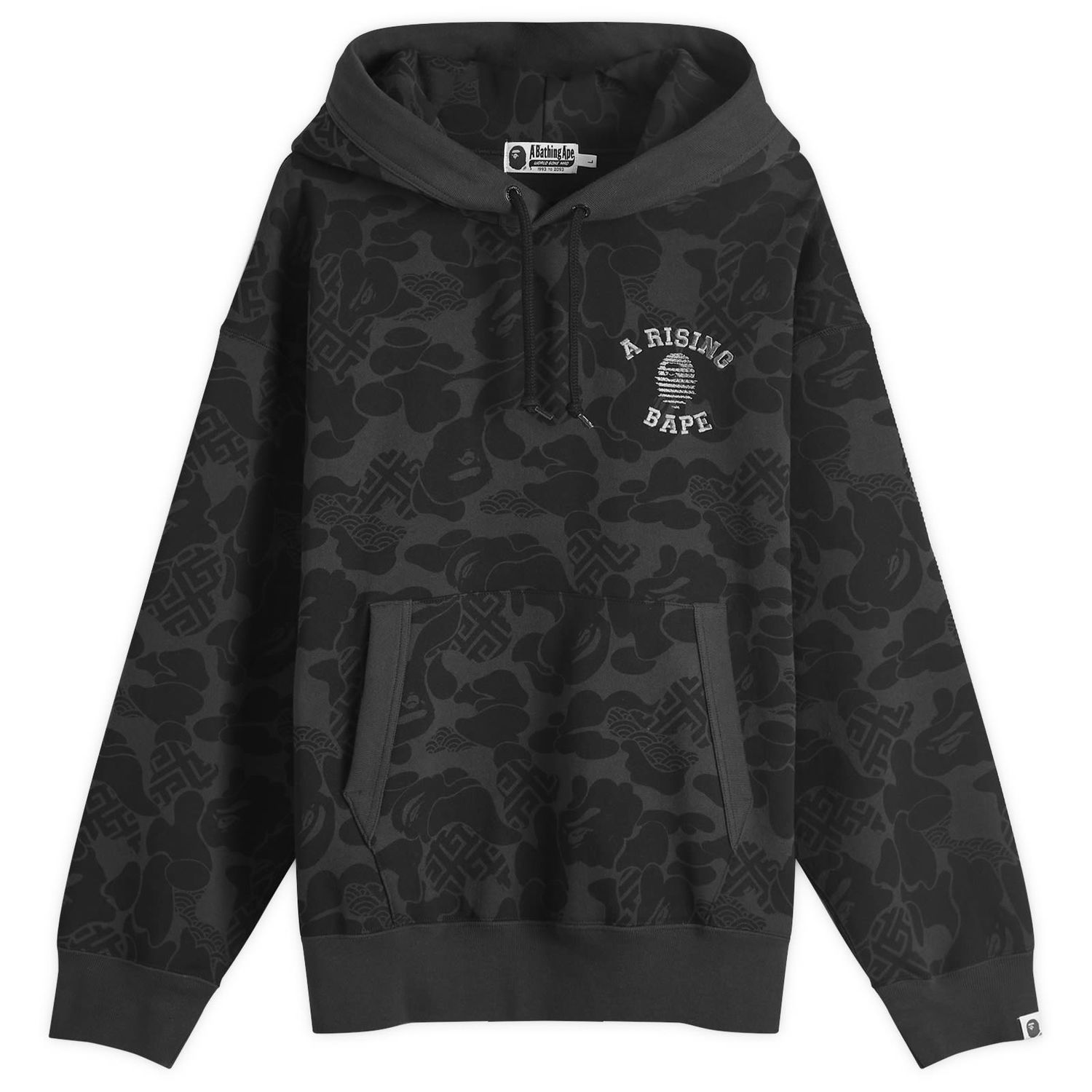 Mikina BAPE A Bathing Ape Asia Camo Pullover Hoodie Čierna | 001PPK201002M-BLK, 0
