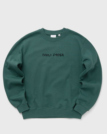 Mikina DAILY PAPER SHIELD FOCUS Distressed Logo Crewneck Sweatshirt Zelené | 2513077, 1