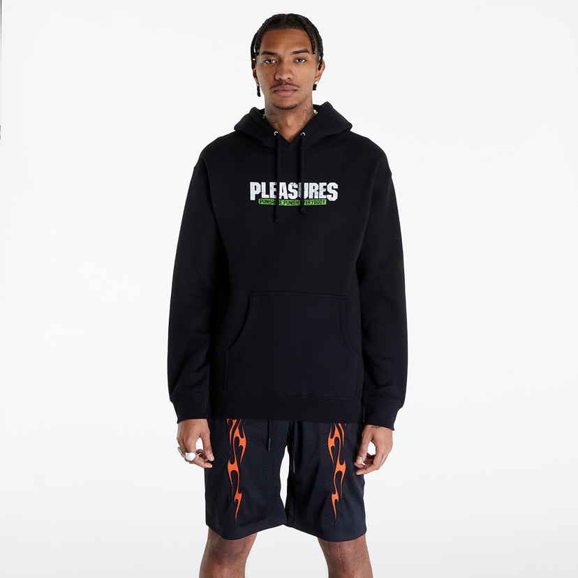 Mikina Pleasures Squeeze Zip Hoodie P22W019-GREEN | FLEXDOG