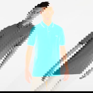 Polo tričko Fred Perry Twin Tipped Polo Shirt Tyrkysová | M3600 R35, 0