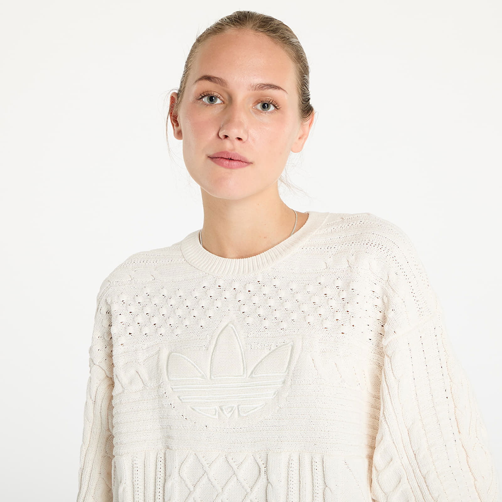 Knited Trf Sweater Wonder White