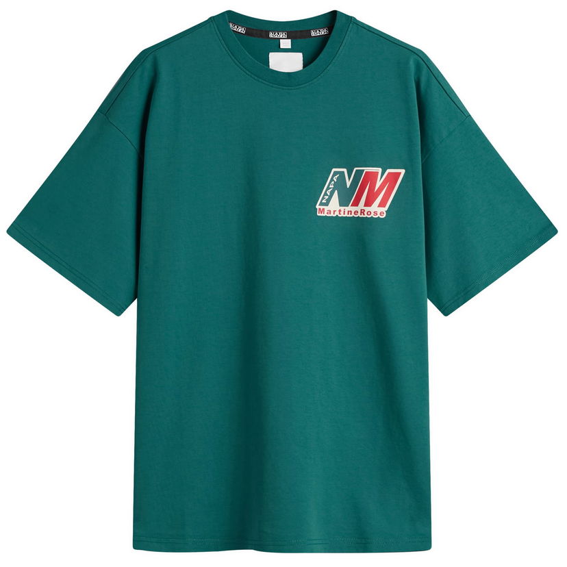 Tričko Napapijri Martine Rose Logo Oversized Crew Neck T-Shirt Zelené | NP0A4HEW-G2A