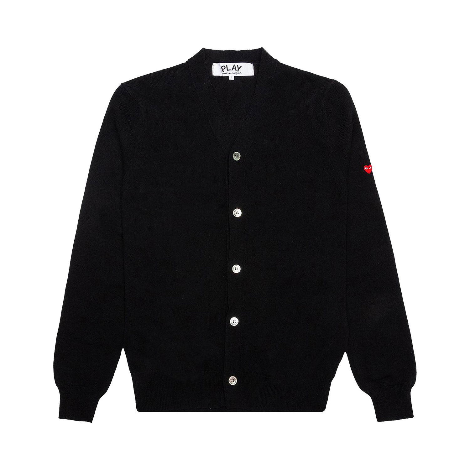 Sveter Comme des Garçons PLAY Small Heart Cardigan Čierna | AZ N042 051 1, 1