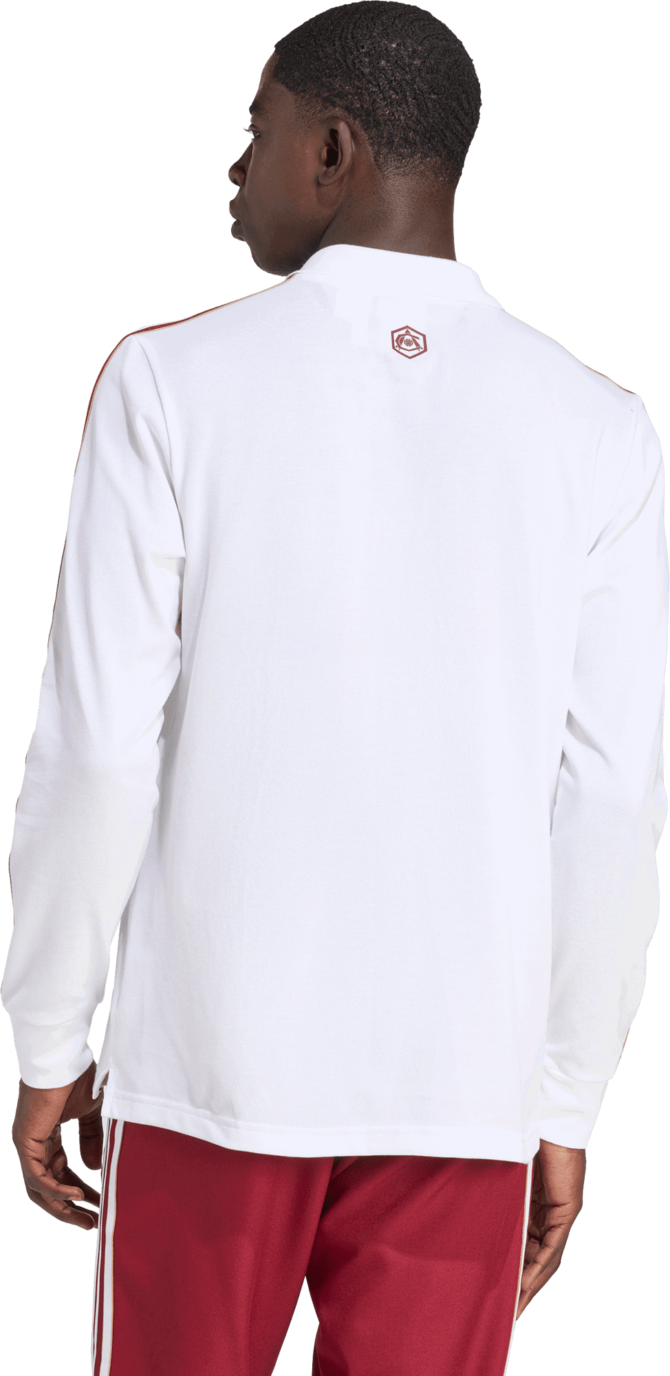 Polo tričko adidas Performance Arsenal Terrace Icons Long Sleeve Polo Biela | JM9396, 1