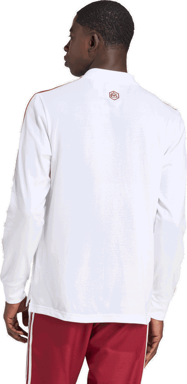 Polo tričko adidas Performance Arsenal Terrace Icons Long Sleeve Polo Biela | JM9396, 1