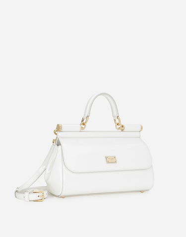 Kabelka Dolce & Gabbana Elongated White Leather Handbag Biela | BB7652A103780002, 1