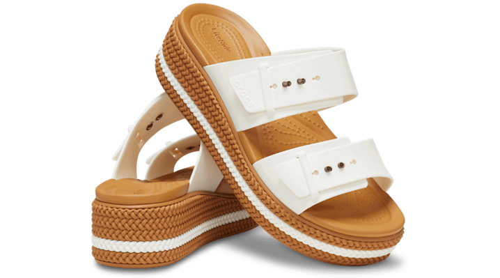 Tenisky a topánky Crocs Brooklyn Woven Buckle Sandals Biela | 209978-0WV, 1
