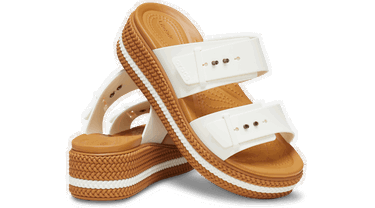 Tenisky a topánky Crocs Brooklyn Woven Buckle Sandals Biela | 209978-0WV, 1