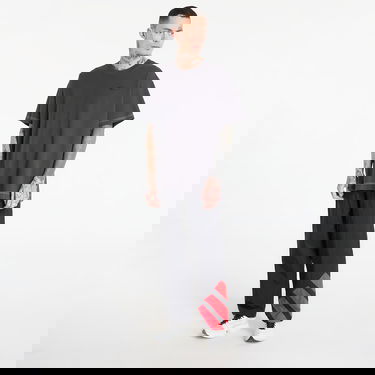 Tričko adidas Originals Graphic Oversized Short Sleeve T-Shirt with Contrast Stitching Šedá | KS6858, 3