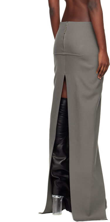 Sukňa Rick Owens Concordians Sliced Maxi Skirt Šedá | RO02E4387 WD, 2