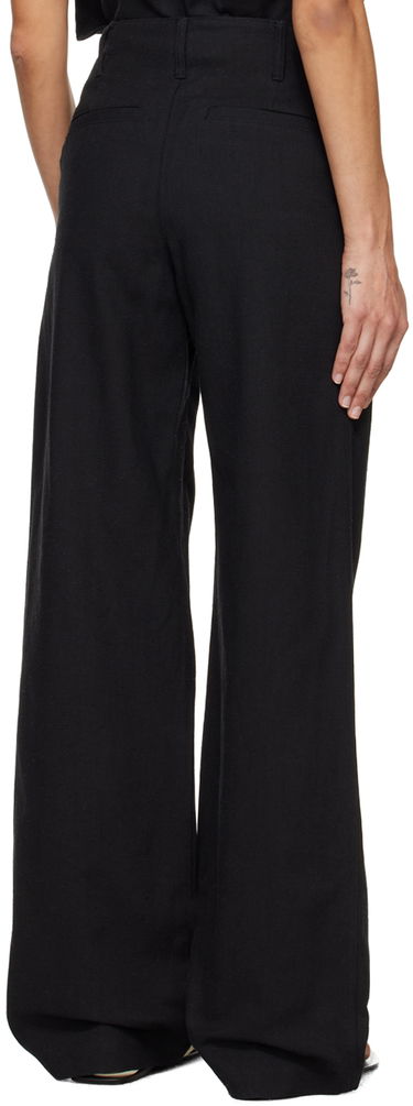 Nohavice Loulou de Saison Loulou de Saison Jiva Wide-Leg Trousers Čierna | JIVA, 2
