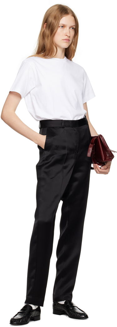 Nohavice TOTEME Low-Waist Satin Trousers Čierna | 244-WRB0228-FB0208, 3