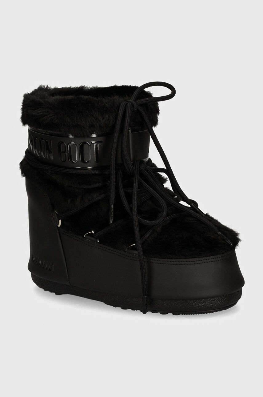 Tenisky a topánky Moon Boot MB ICON LOW FAUX FUR Boots Čierna | 80D1409390.N001, 0
