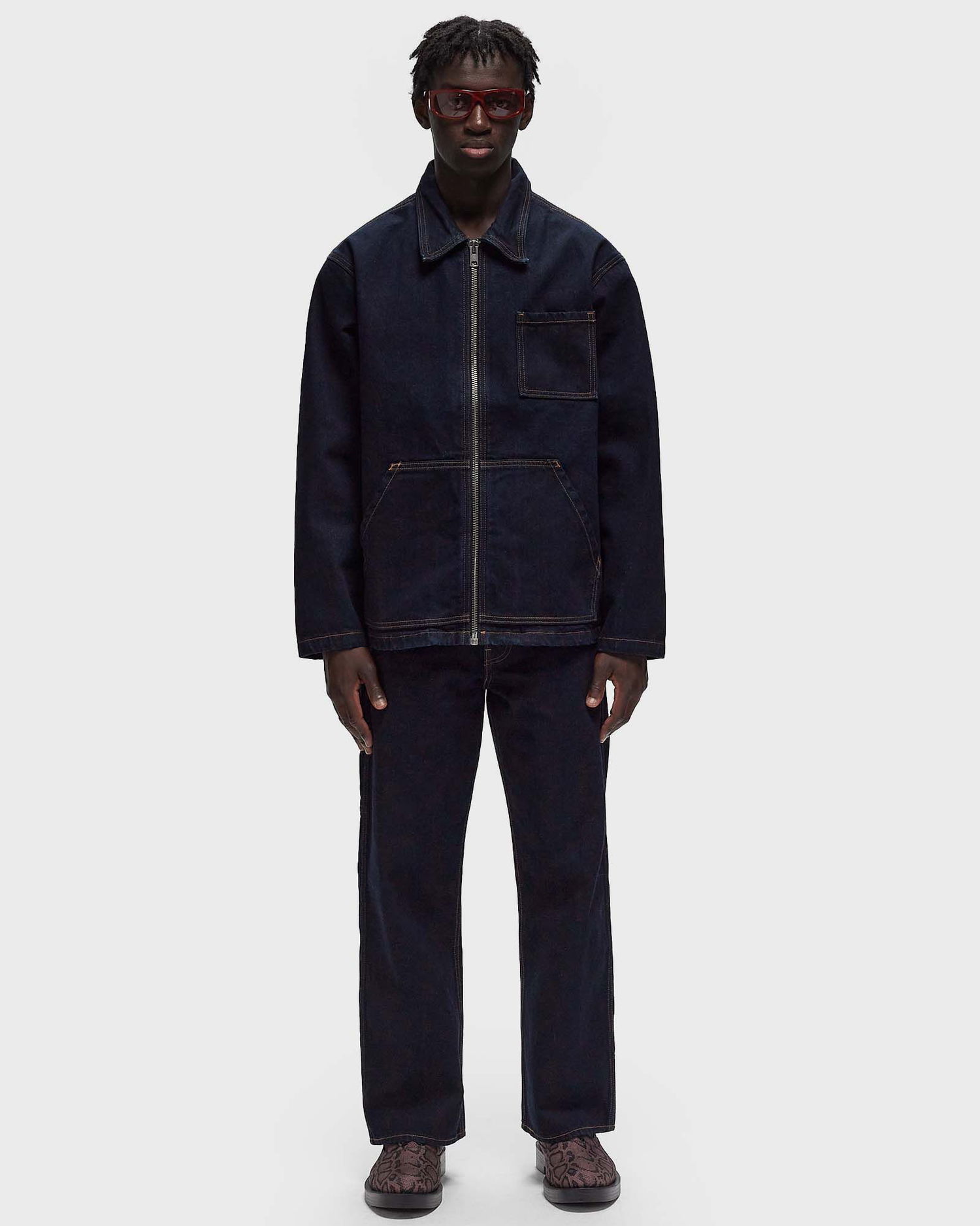 Džínsy Levi's SKATE CROP CARPENTER Navy | A5737-0000, 1