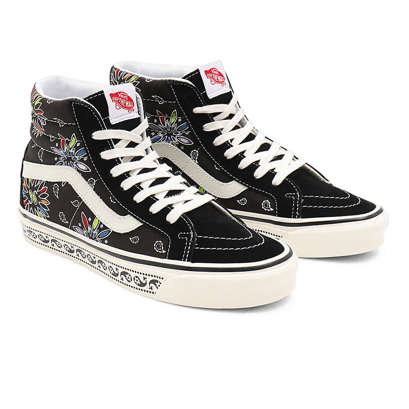 Tenisky a topánky Vans Anaheim Factory Sk8-Hi 38 DX Paisley Čierna | VN0A38GF9GG